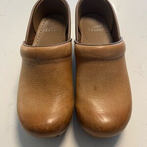 Dansko Tan Leather Clogs